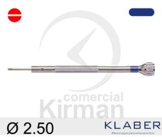 Destornillador Klaber Acero 045101/9 Punta Plana De 2.50mm