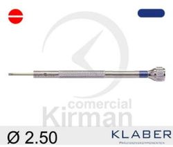 Destornillador Klaber Acero 045101/9 Punta Plana De 2.50mm