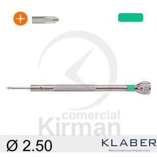 Destornillador Klaber Acero 045102/4 Punta Philips De 2.50mm