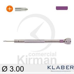 Destornillador Klaber Acero 045102/5 Punta Philips 3.00mm