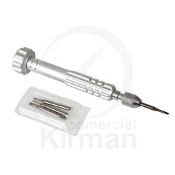 Destornillador Multifunción Aluminio 45099 Puntas Philips/Planas Intercambiables