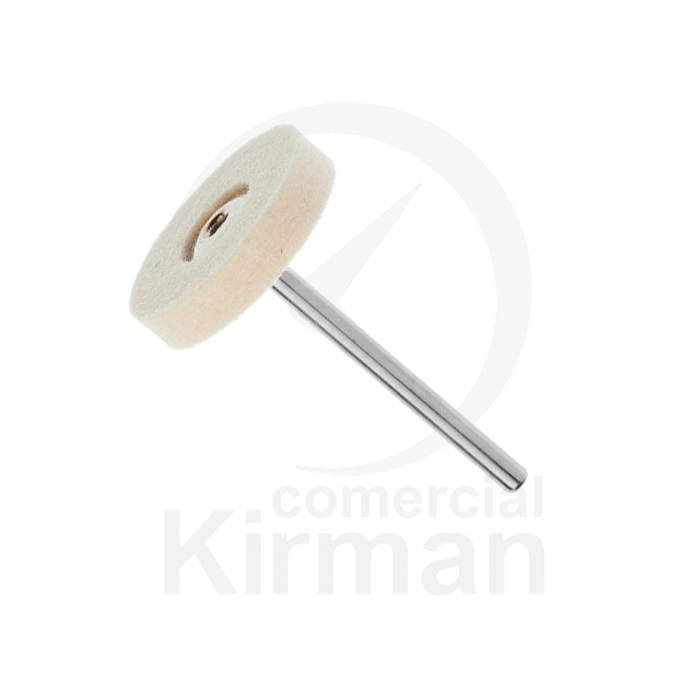 Disco Montado Metal 40mm 17251 Fibra Blanca 22mm Diámetro