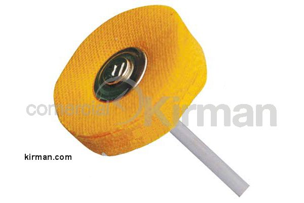 Disco Montado Metal 40mm 17253 Tela Amarilla 22mm Diámetro