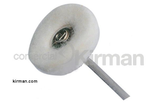 Disco Montado Metal 40mm 17254 Fibra Algodón Blanco 22mm Diámetro