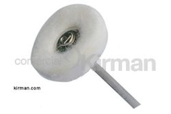 Disco Montado Metal 40mm 17254 Fibra Algodón Blanco 22mm Diámetro