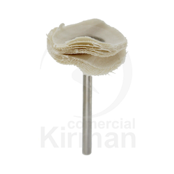 Disco Montado Metal 40mm 17328 Tela Blanca 25mm Diámetro