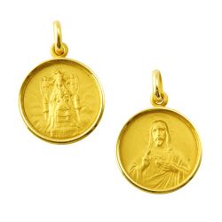 Escapulario Oro 18kts Nuestra Sra De La Merced/Sagrado Corazón 17mm ME1/9/59/17