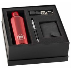 Estuche 2276-5059 Llavero-Bolígrafo-Billetera-Botella Roja