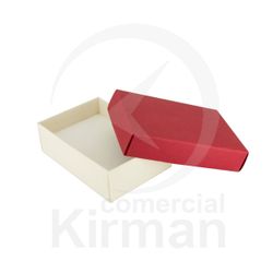 Estuche Cartón Marfil Bicolor Rojo 00028/R Classic 1 80x55x25mm