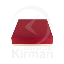 Estuche Cartón Marfil Bicolor Rojo 000029/R Classic 1 85x85x30mm