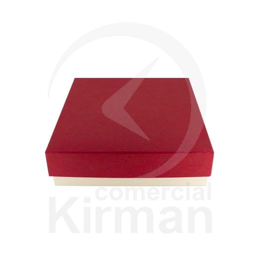 Estuche Cartón Marfil Bicolor Rojo 000029/R Classic 1 85x85x30mm