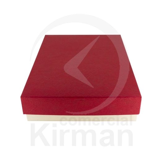 Estuche Cartón Marfil Bicolor Rojo000030/R Classic 1 Collar 155x110x32mm