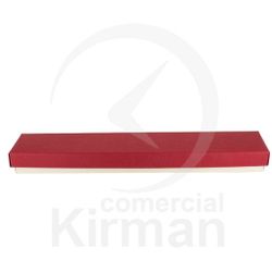 Estuche Cartón Marfil Bicolor Rojo 000031/R Classic 1 Pulseras 215x35x20mm