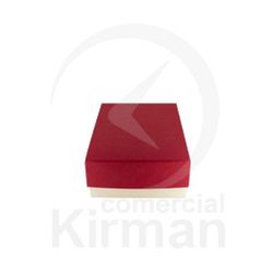 Estuche Cartón Marfil Bicolor Rojo 000032/R Classic 1 Pendientes 65x50x20mm