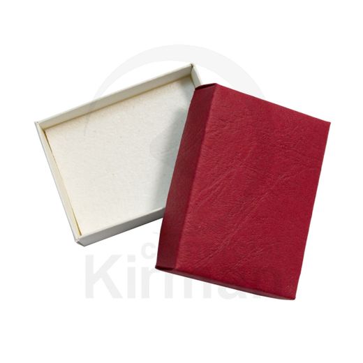 Estuche Cartón Marfil Bicolor Rojo 000032/R Classic 1 Pendientes 65x50x20mm