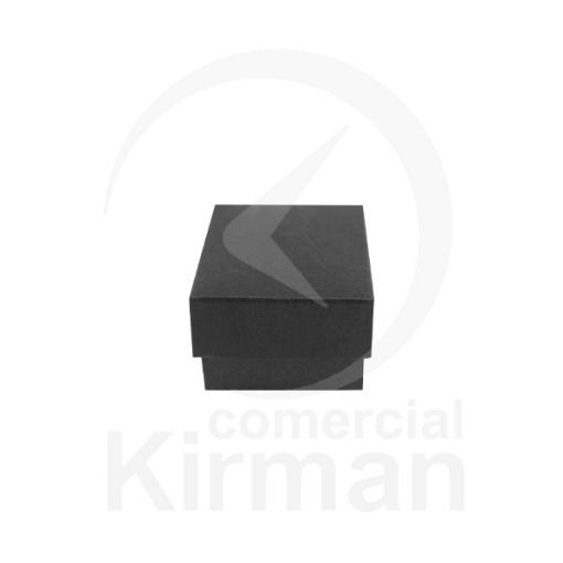 Estuche Cartón Negro 000027/N Classic 2 Sortijas 50x40x27mm