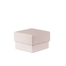 Estuche Cartón-Piel Arena 000039 P. Anillos 45x45x30mm