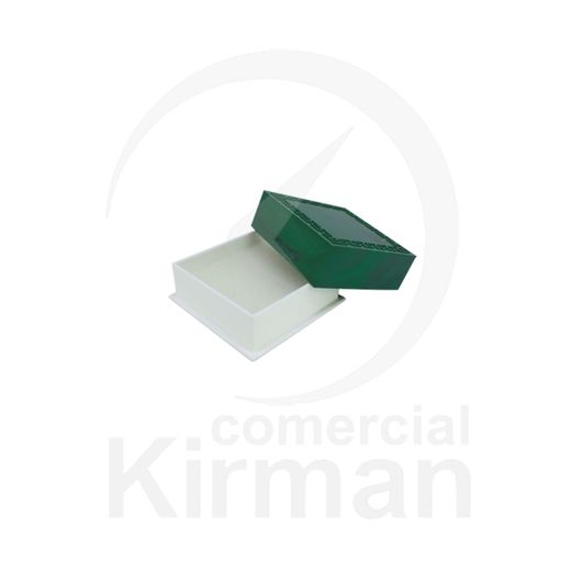 Estuche Cartón Verde 004000 Efecto Malaquita 30x30x15mm
