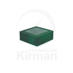 Estuche Cartón Verde 004001 Efecto Malaquita 40x40x20mm