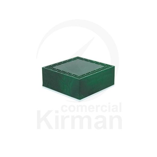 Estuche Cartón Verde 004001 Efecto Malaquita 40x40x20mm