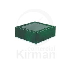 Estuche Cartón Verde 004002 Efecto Malaquita 50x50x20mm