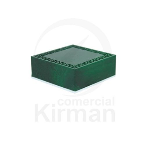 Estuche Cartón Verde 004002 Efecto Malaquita 50x50x20mm