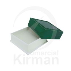 Estuche Cartón Verde 004002 Efecto Malaquita 50x50x20mm