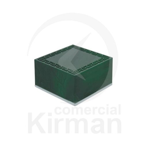 Estuche Cartón Verde 004006 Efecto Malaquita 40x40x27mm