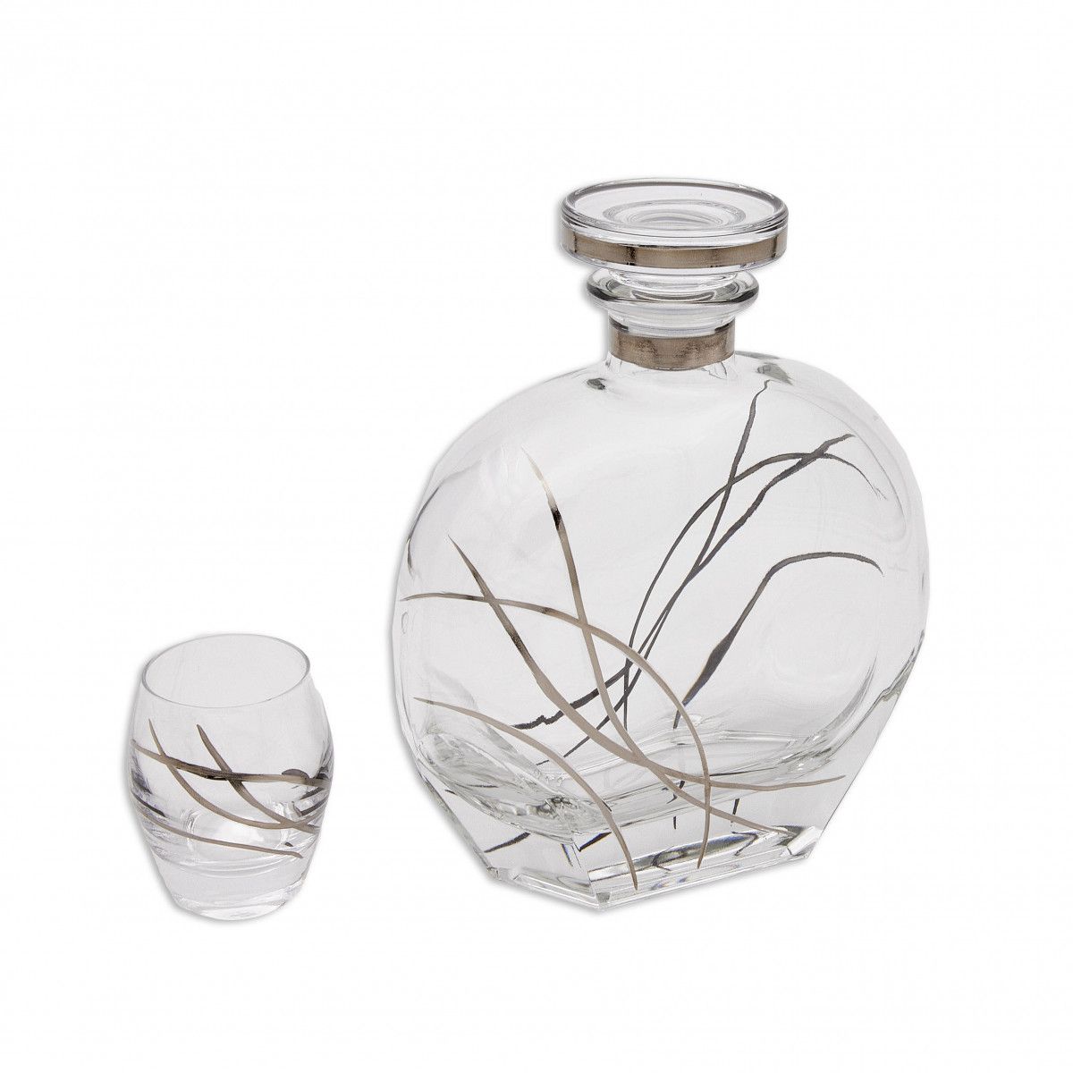 Estuche Cristal GA4206 Botella De Licor 750 ml + (6) Vasos Chupito