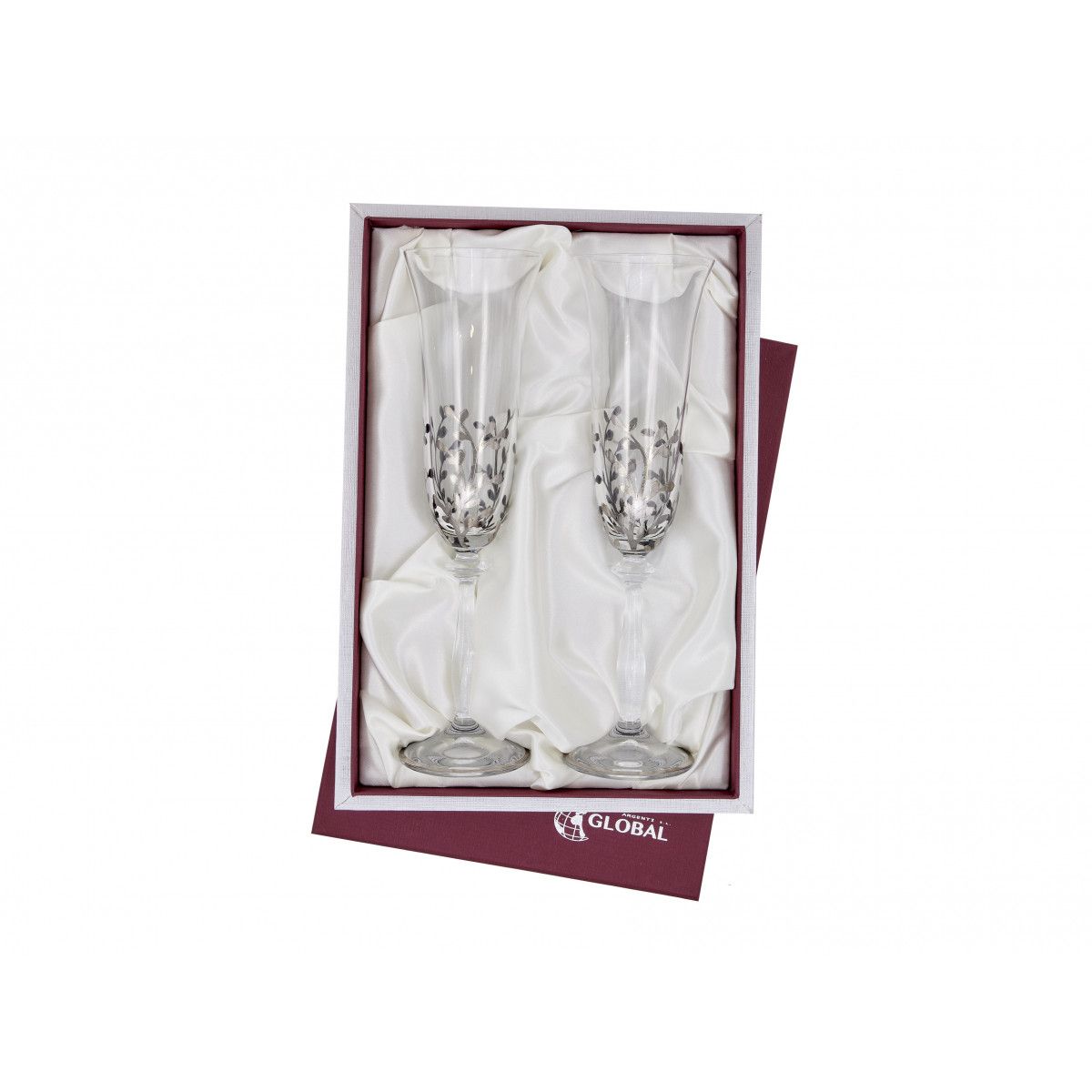 Estuche Cristal GA4215 (2) Copas Decorados A Mano