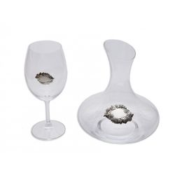 Estuche Decantador Cristal GA4213 Jarrón 1500ml + (6) Copas De Vino 580 ml