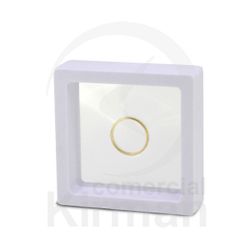 Estuche Expositor Blanco 000033 Transparente 70x70mm