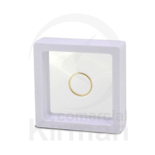 Estuche Expositor Blanco 000034 Transparente 90x90mm