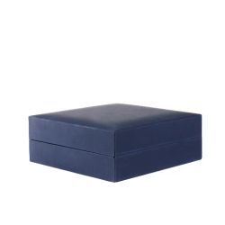 Estuche Plástico Azul Mate 000046 Joyería 110x110x43mm