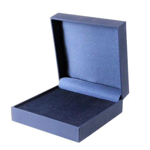 Estuche Plástico Azul Mate 000046 Joyería 110x110x43mm