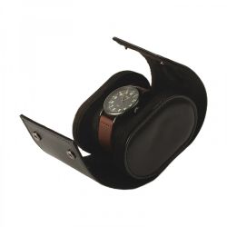Estuche Reloj Piel Negra 138054 1 Reloj