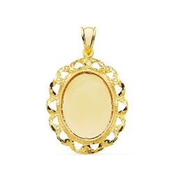 Foto Joya Chapa Cerco Oval Oro 18kts 32x25mm 27000043