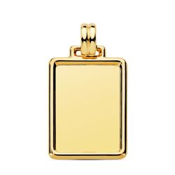 Foto Joya Chapa Lisa Oro 18kts 29x20mm P6498-26