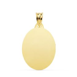 Foto Joya Chapa Oval Brillo Oro 18kts 23x18mm P6466-023