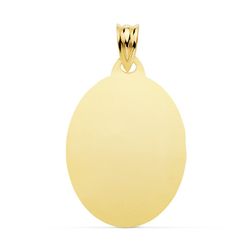 Foto Joya Chapa Oval Brillo Oro 18kts 26x20mm P6466-026