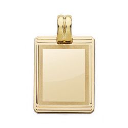 Foto Joya Chapa Rectangular Oro 18kts 24x17mm 26000633