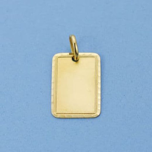 Photo Jewel Carved Sheet Gold 18kts 16x11mm 24000207
