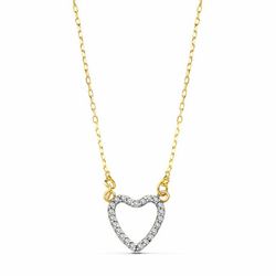 Gargantilla Corazón 18kts 10x10mm. 42cm 16885