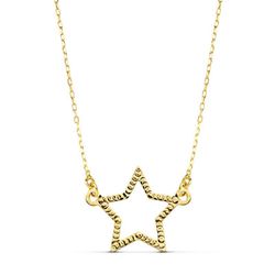 Gargantilla Oro 18kts Estrella 14X11mm 45cm 16858