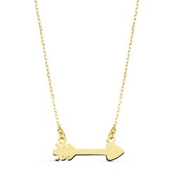 Gargantilla Oro 18kts Flecha Cupido 20X6mm 45cm 16850