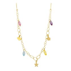 Gargantilla Oro 18kts Piedras Color 27000005