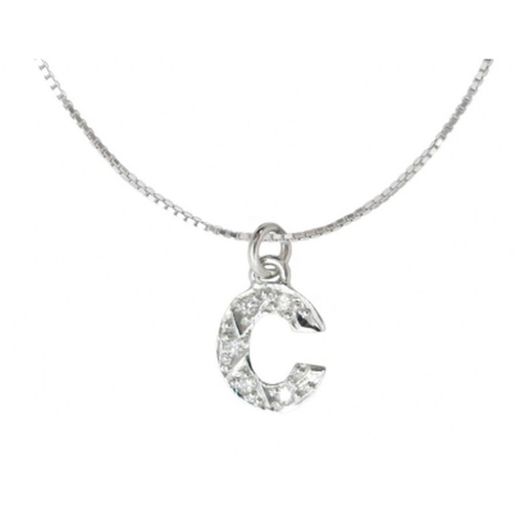 Gargantilha em ouro branco 18kt 42-45cm 0607598 diamantes 0,04cts
