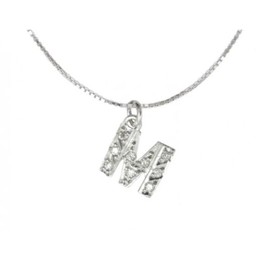 18kt White Gold Necklace 42-45cm 0607599 Diamonds 0.072cts