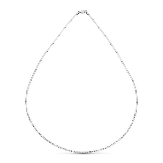 White Gold Necklace 18kts Zircons 15000279