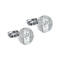 Gemelos Maserati JM121ATK13 J CUFFLINKS STEEL Acero Logo